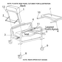 Show product details for Winco Plastic Side Panel, Left