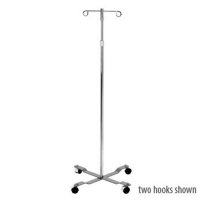 Show product details for IV Pole - 4-Leg Wheel Base - 4 Hook