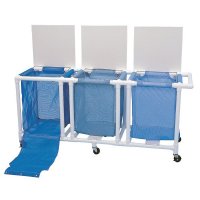 Show product details for PVC Jumbo Triple Linen Hamper