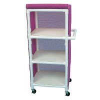 Show product details for Full Quality Linen Cart with 3 Shelves, 24" x 20"