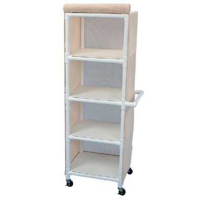 Full Quality Linen Cart with 4 Shelves, 24" x 20"