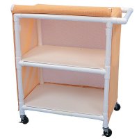 Show product details for Full Quality Linen Cart with 2 Shelves, 32" x 20"