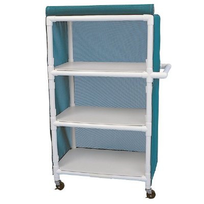 Full Quality Linen Cart with 3 Shelves, 32" x 20"