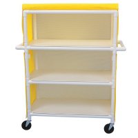 Show product details for Full Quality Linen Cart with 3 Shelves, 42" x 20"