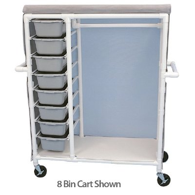 Clothing Cart with 16 Pull Out Drawers