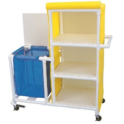 PVC Linen Cart Hamper Combo