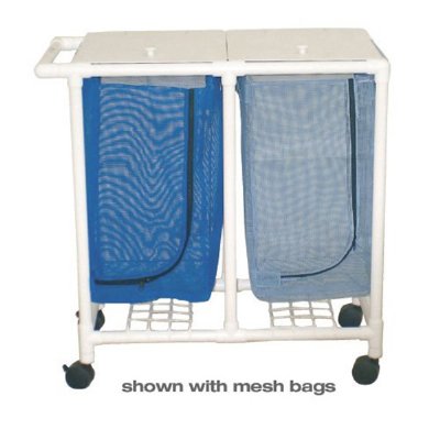 Space Saver Hamper - 2 Bins - 22 Gallon Leakproof Bag