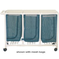 Show product details for Space Saver Hamper - 3 Bins - 22 Gallon Leakproof Bag