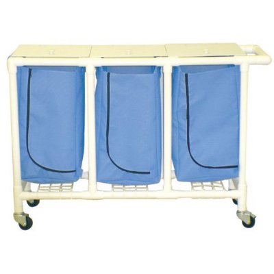 Standard Hamper - 3 Bins - 22 Gallon Leakproof Bag