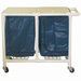 Show product details for Standard Hamper - 2 Bins - 55 Gallon Mesh Bag with Plastic Liner