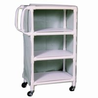 Full Quality Linen Carts - 3 Shelves 33" x 51.25" x 20"