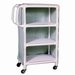 Show product details for Full Quality Linen Carts - 3 Shelves 33" x 51.25" x 20"