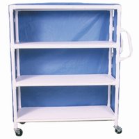 Full Quality Linen Carts - 3 Shelves 40" x 37" x 20"