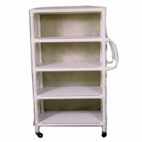 Full Quality Linen Carts - 4 Shelves 42" x 65" x 20"