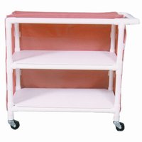 Full Quality Linen Carts - 2 Shelves 51" x 46" x 20"