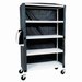 Show product details for Full Quality Linen Carts - 4 Shelves 53" x 77" x 20"
