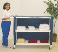 Full Quality Linen Carts - 2 Shelves 56" x 45" x 20"