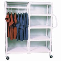Garment Cart with Shelves