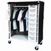 Show product details for Total Cart Hanging w/16 Bins & 28" Hanging Space, Specify Mesh or Solid Vinyl and Color for Cover