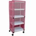 Show product details for ECHO 4 Shelf Mini Linen Cart, 20" x 25" Shelf Size, Solid or Mesh Cover