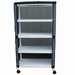 Show product details for ECHO 4 Shelf Linen Cart, 20" x 32" Shelf Size, Solid or Mesh Cover