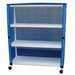 Show product details for ECHO 3 Shelf Jumbo Linen Cart, 20" x 50" Shelf Size, Solid or Mesh Cover