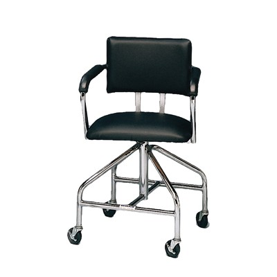 Adjustable low-boy whirlpool chair with belt, 3" casters