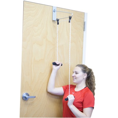 CanDo Overdoor Shoulder Pulley - Double Pulley with Door Bracket