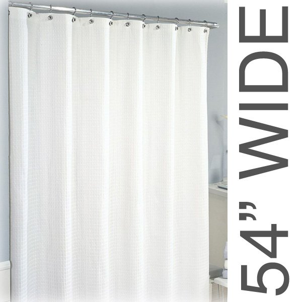 54W x 72L Sure Chek Shower Curtain, Color Choice