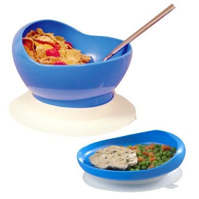 Scooper Bowl(4 1/2") or Plate(6 3/4") w/Suction Cup Base