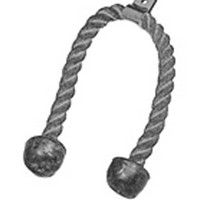Show product details for Chest Weight Pulley System - Accessory - Triceps rope w/ rubber ends
