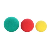 Show product details for CanDo Memory Foam Squeeze Ball - 3-piece set (yellow, red, green), Choose Quantity