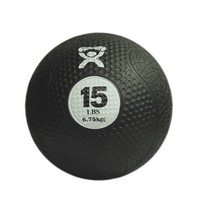 Show product details for CanDo, Firm Medicine Ball, 10" Diameter, Black, 15 lbs.