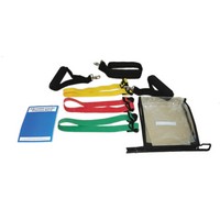 Show product details for CanDo Adjustable Exercise Band Kit - 3 band (red, green, yellow)