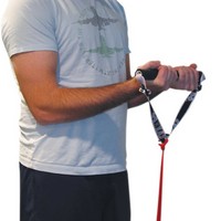 Show product details for CanDo Exercise Band - Accessory - Foam Padded Adjustable Sports Handle - Choose Quantity