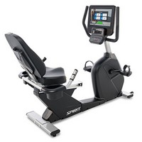 Show product details for Spirit, CR800ENT Recumbent Bike, 57" x 30" x 51"