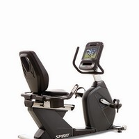 Show product details for Spirit, CR900ENT Recumbent Bike, 67" x 29" x 49"