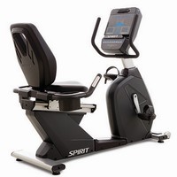 Show product details for Spirit, CR900 Recumbent Bike, 67" x 29" x 49"