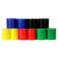 Show product details for Sup-R Band Latex-Free Exercise Band - Twin-Pak - 100 yard - 5 color set (2 - 50 yard boxes of each color: Yellow, Red, Green, Blue, Black)