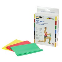 Show product details for Sup-R Band Latex Free Exercise Band - PEP pack, 3-piece set (1 each: yellow, red, green)