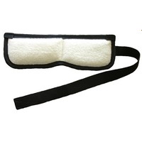 Show product details for TheraTemp Moist Heat Pack - Contour Wrap - eye/sinus - 10" x 3.5" with 3" x 27" belt and 3" x 14" strap
