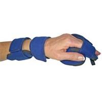 Show product details for Comfy Splints, Comfyprene Hand Separate Finger Splint, Pediatric Large, Light Blue, Choose Side