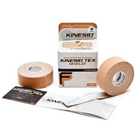 Show product details for Kinesio Tape, Tex Gold FP, 1" x 5.5 yds, Beige, 1 pkg of 2 Rolls