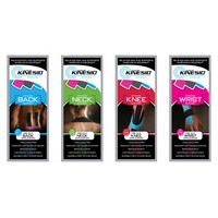 Show product details for Kinesio Tape pre-cuts, starter set (1 ea: low back, neck, shoulder, knee, wrist, and foot), 10/case
