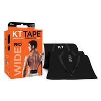 Show product details for KT TAPE PRO Wide, Precut 10" Strip, Black, Choose Quantity