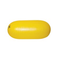 Show product details for CanDo Inflatable Exercise Straight Roll - Yellow - Choose Size