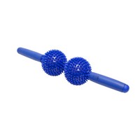 Show product details for Point Relief Massage Bar - 9 x 43cm - 2 balls - Blue