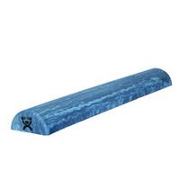 Show product details for CanDo Foam Roller - Blue EVA Foam - Extra Firm - Half-Round, Choose Size