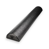 Show product details for CanDo Foam Roller - Black Composite - Extra Firm  - Half-Round, Choose Size