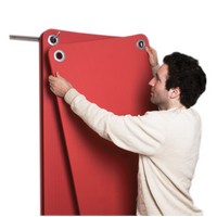 Show product details for Wall mat hanger, 86" L x 8" H x 16" D, 10 capacity